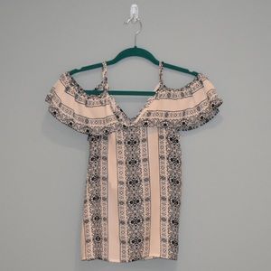 Yalina cold shoulder blouse